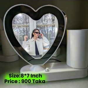 Love Shape Majik Miror With Pen holder