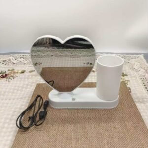 Love Shape Majik Miror With Pen holder